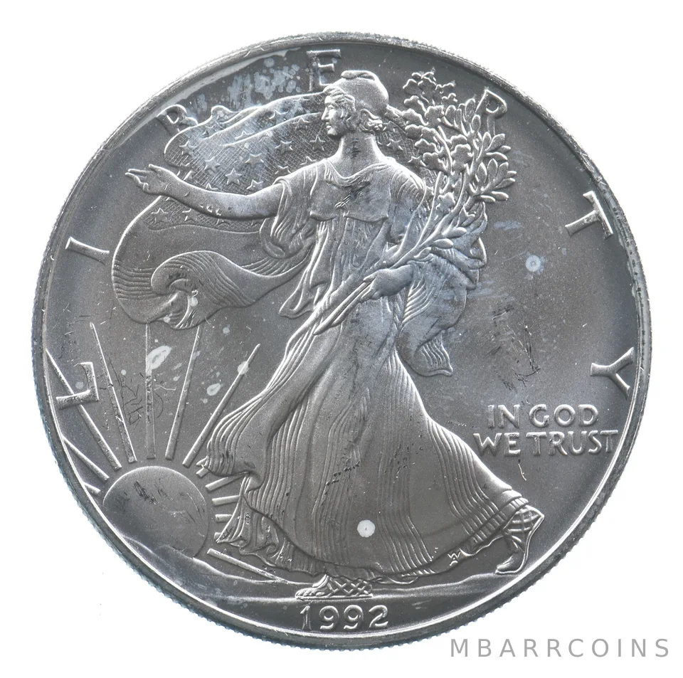 Better Date 1992 American Silver Eagle 1 Troy Oz .999 Fine Silver *694