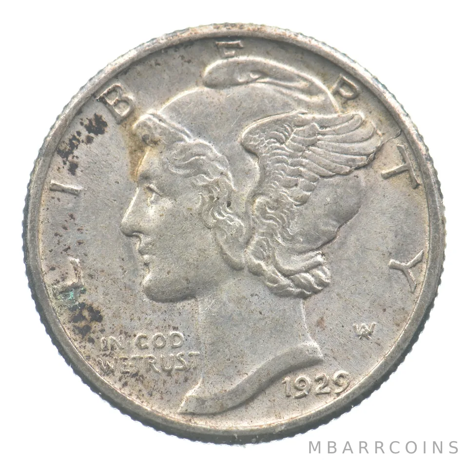 1929 Mercury Dime *9976