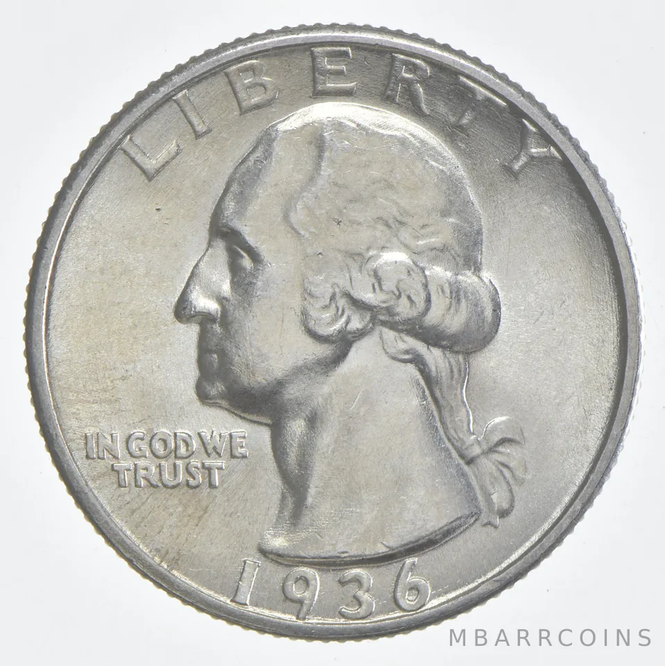 1936 (P) BU Washington Quarter Silver