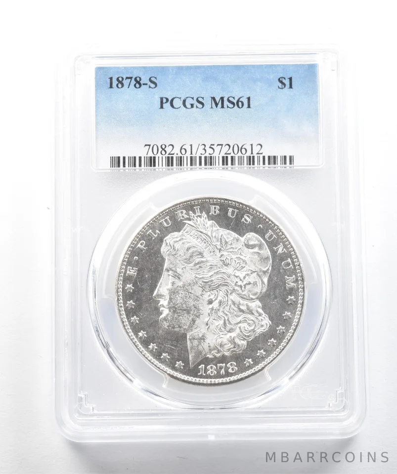 1878-S Morgan Silver Dollar MS61 PCGS PQ *2494
