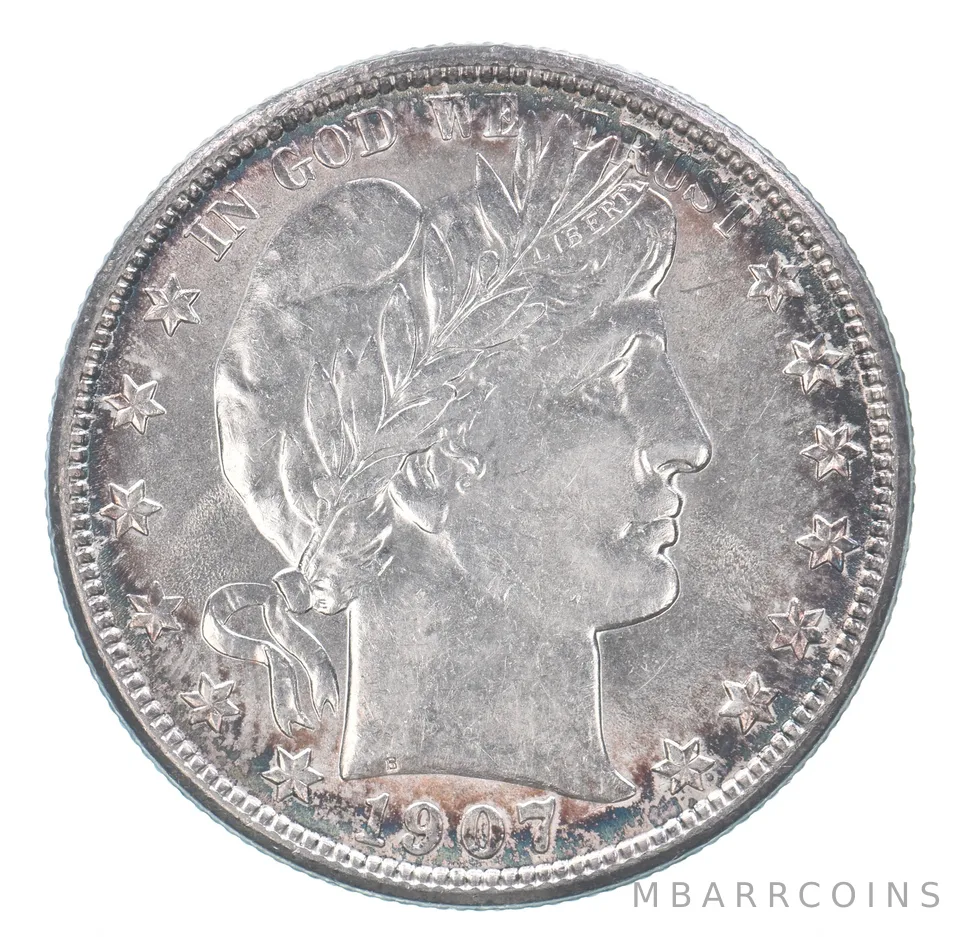1907-O Barber Half Dollar Beautiful Tone *8903