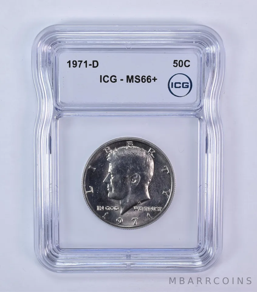 1971-D Kennedy Half Dollar MS66+ ICG