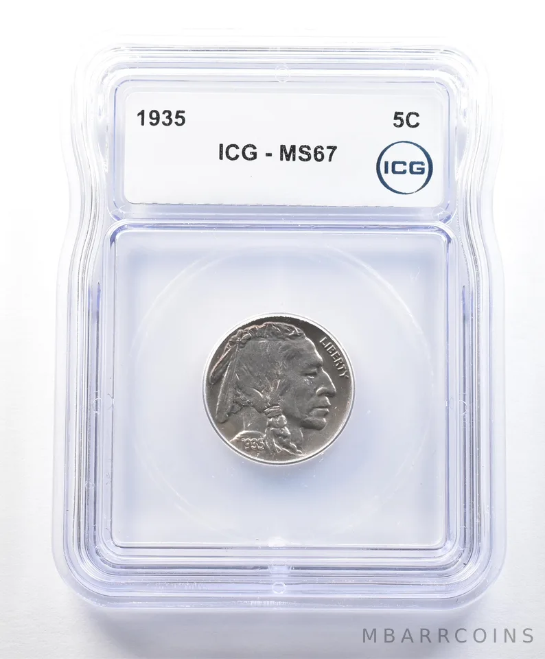 1935 Indian Head Buffalo Nickel MS67 ICG *9017