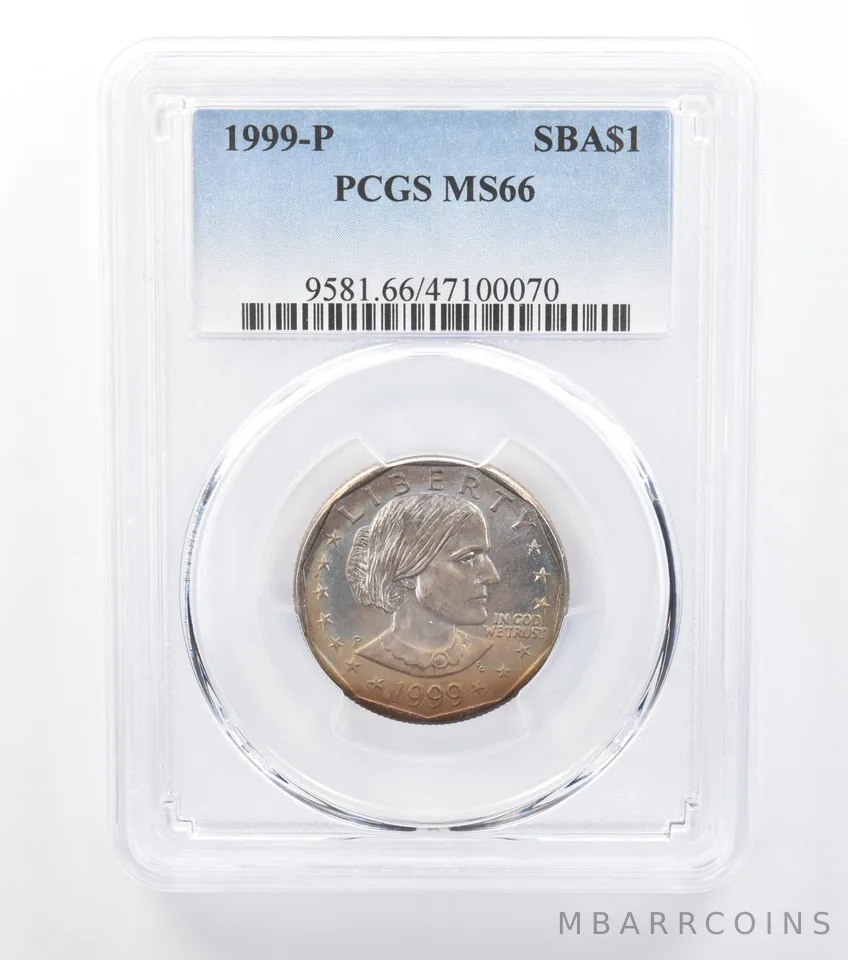 1999-P Susan B Anthony $1 MS66 PCGS Beautiful Tone *7784