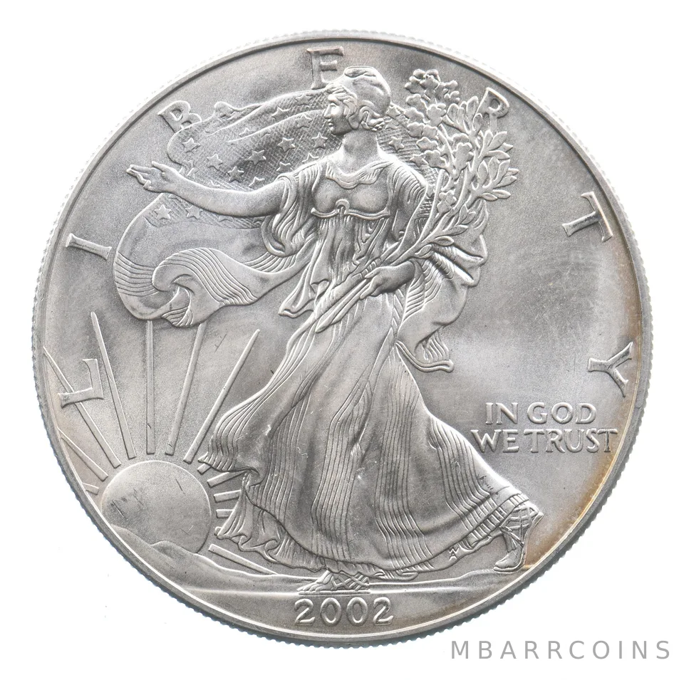 Better Date 2002 American Silver Eagle 1 Troy Oz .999 Fine Silver *612