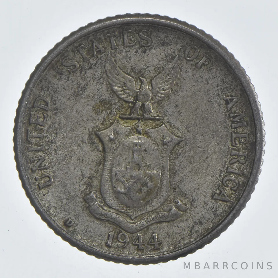 1944 Philippines 20 Centavos Estate Coin Collection *985