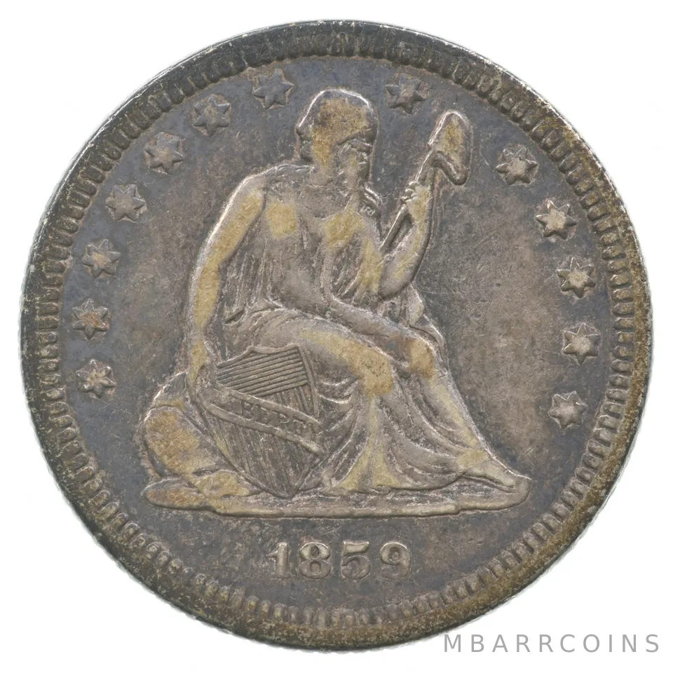 1859 Seated Liberty Quarter *8891