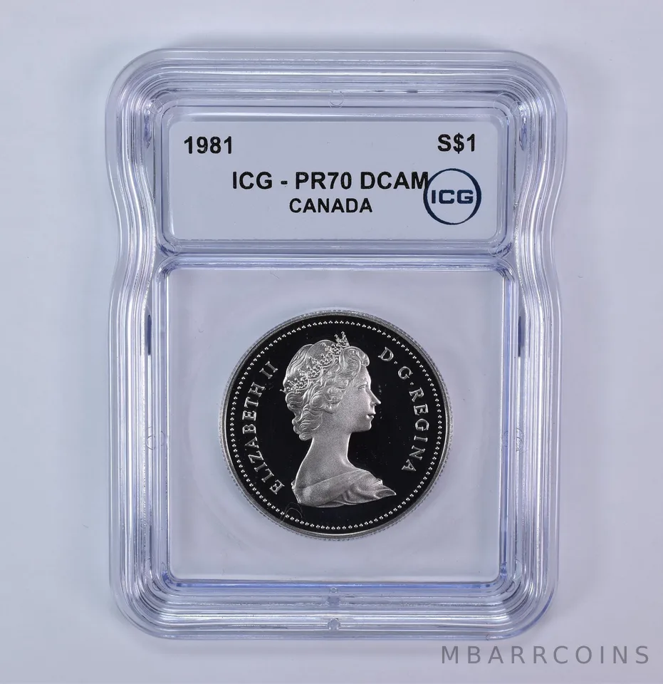 1981 Canada 1 Dollar Voyageurs PR70 DCAM ICG