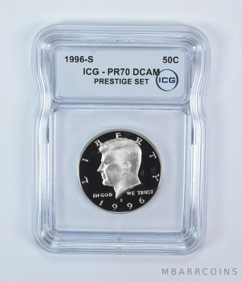 1996-S Kennedy Half Dollar Prestige Set PR70 DCAM ICG