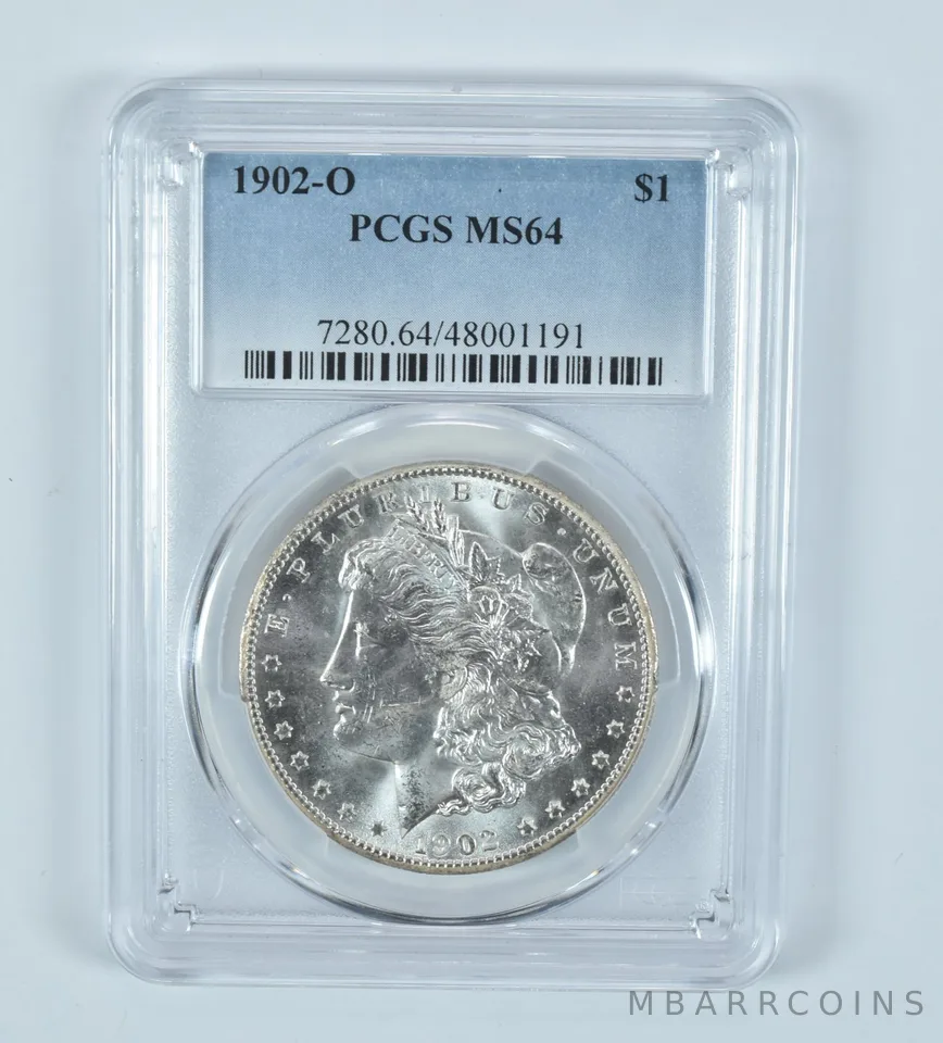 1902-O Morgan Silver Dollar MS64 PCGS Blue Label