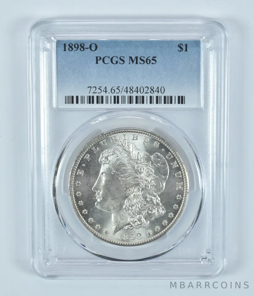 1898-O Morgan Silver Dollar MS65 PCGS Blue Label