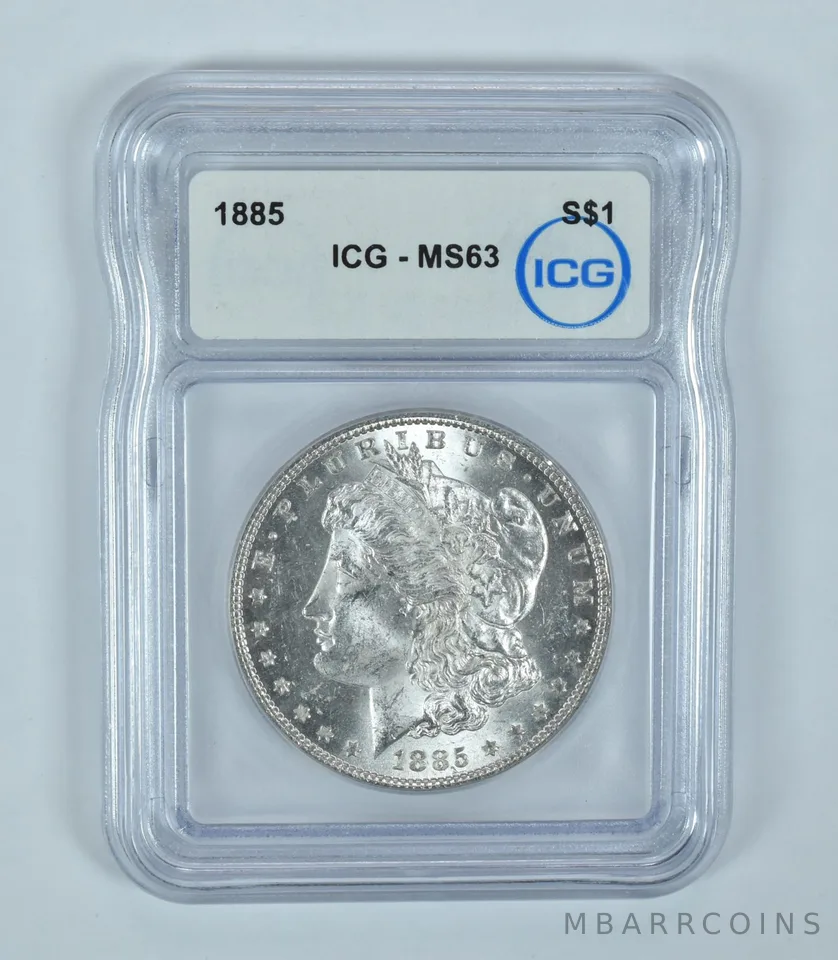 1885 Morgan Silver Dollar MS63 ICG