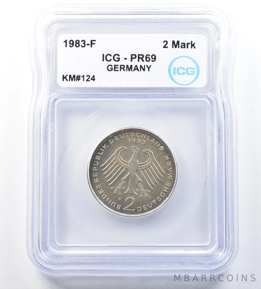 1983 F Germany 2 Mark KM#124 PR69 ICG *8894