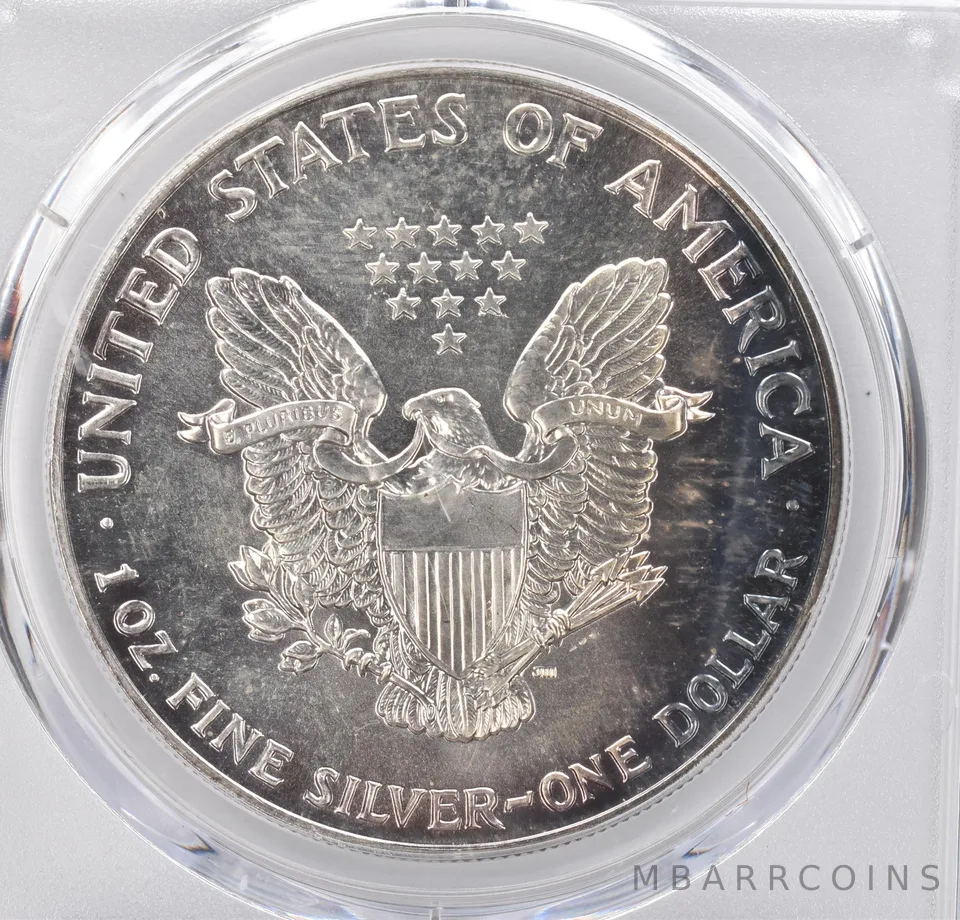 1990 American Silver Eagle MS68 PCGS Peripheral Tone *1177