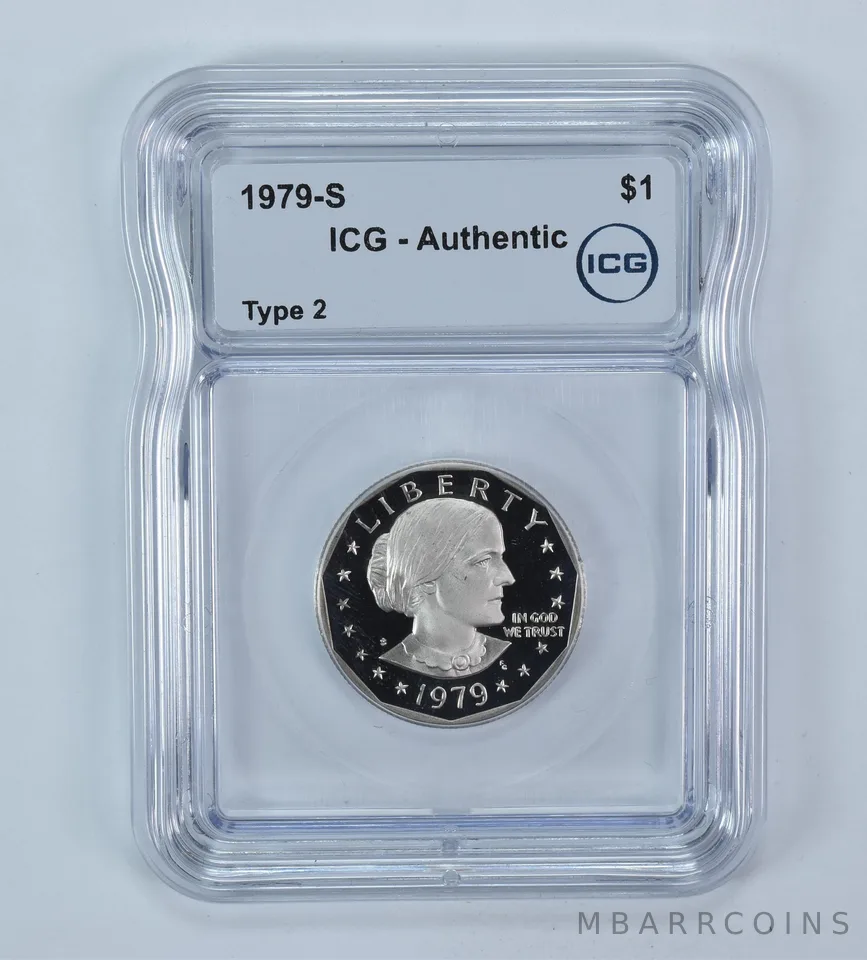 1979-S Susan B Anthony $1 Type 2 Authentic ICG