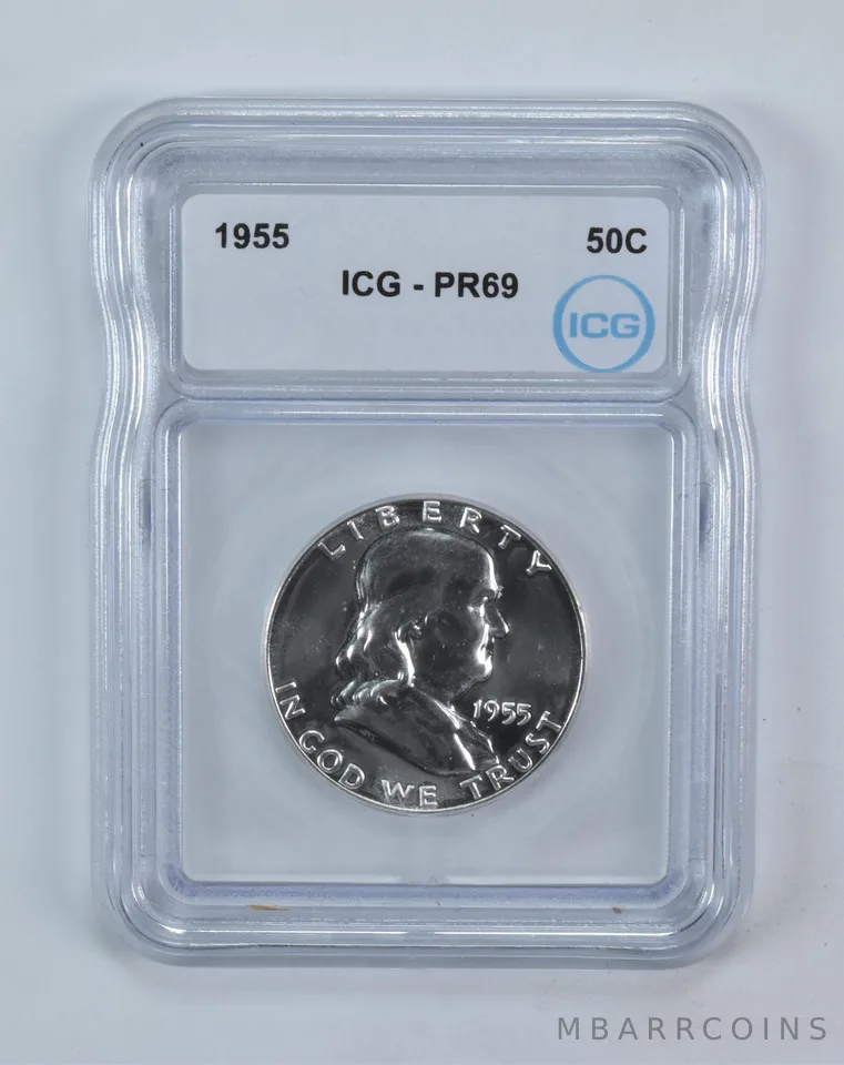 1955 Franklin Half Dollar PR69 ICG