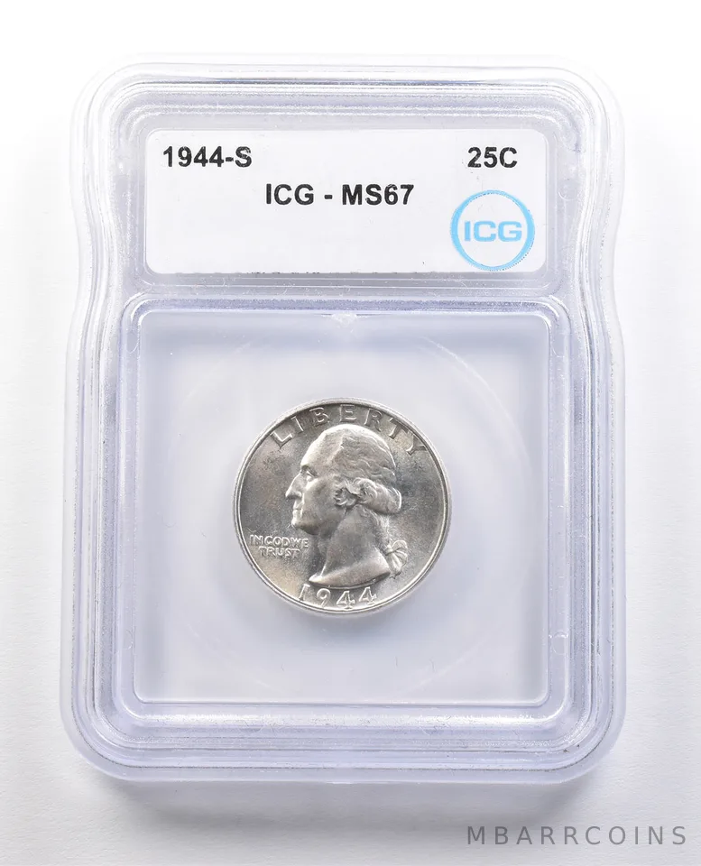 1944-S Washington Quarter MS67 ICG *1376