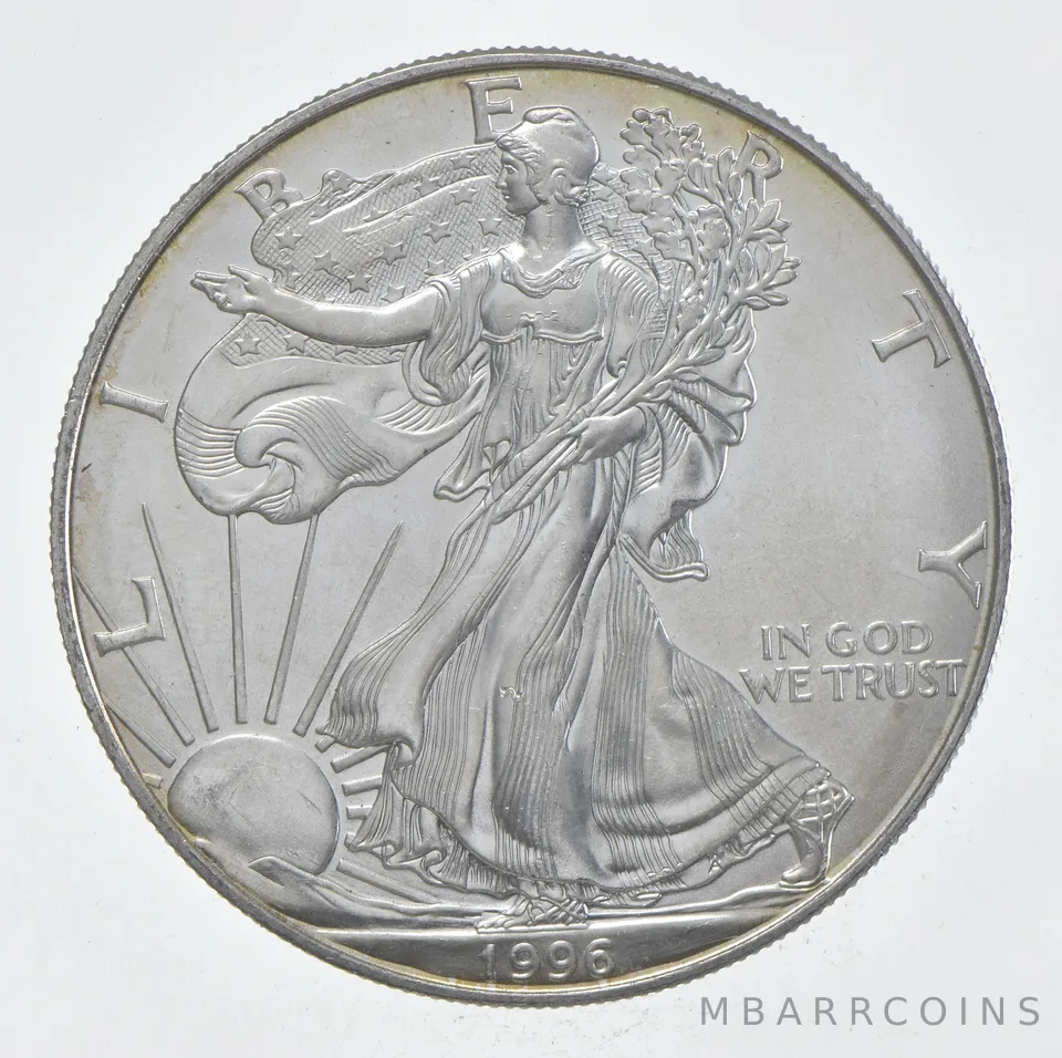 Rarest 1996 American Silver Eagle - Key Date - Rare LOW MINTAGE *402