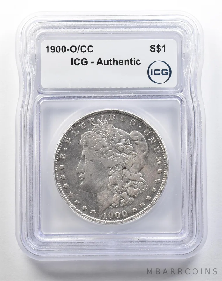 1900-O/CC Morgan Silver Dollar Authentic ICG a3818