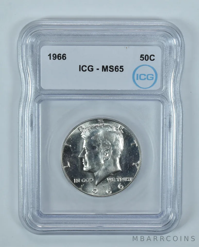 1966 Kennedy Half Dollar MS65 ICG
