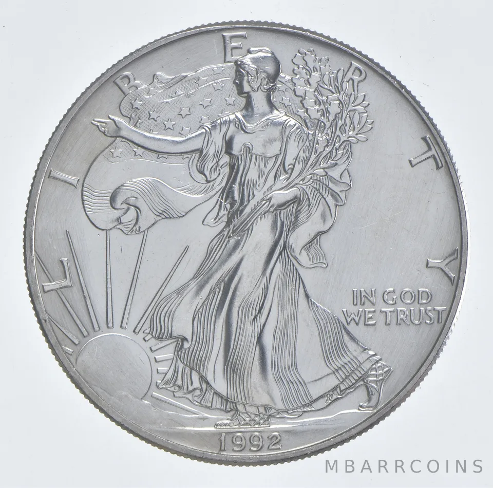Better Date 1992 American Silver Eagle 1 Troy Oz .999 Fine Silver *005