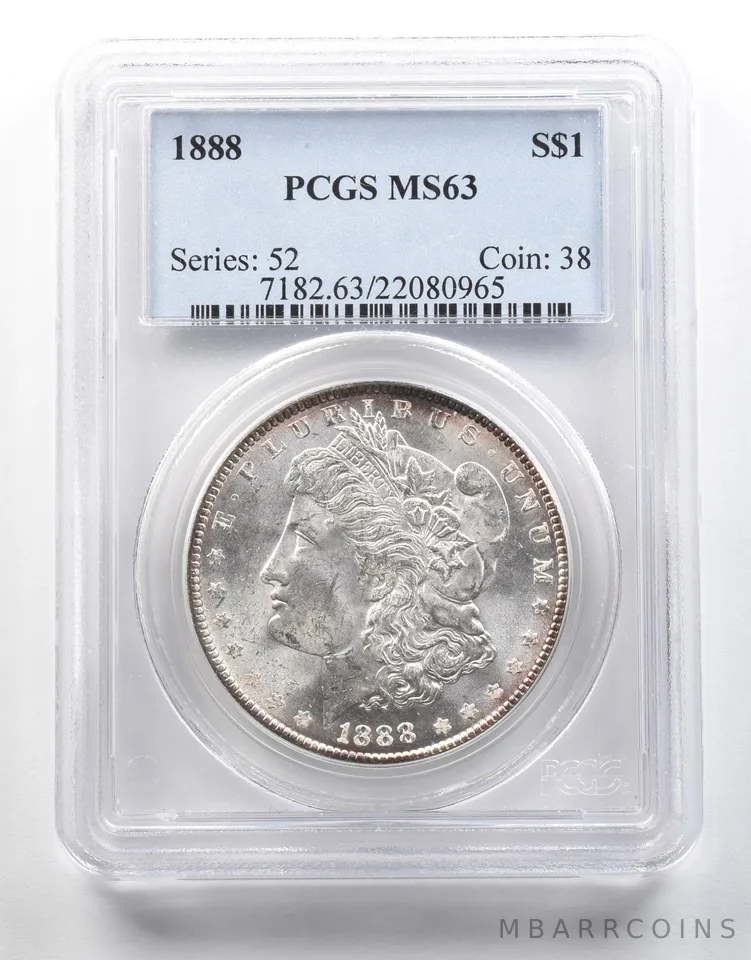 1888 Morgan Silver Dollar MS63 PCGS *4046
