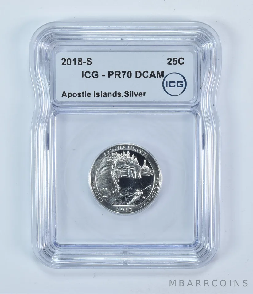 2018-S Washington Quarter ATB Silver Apostle Islands PR70 DCAM ICG