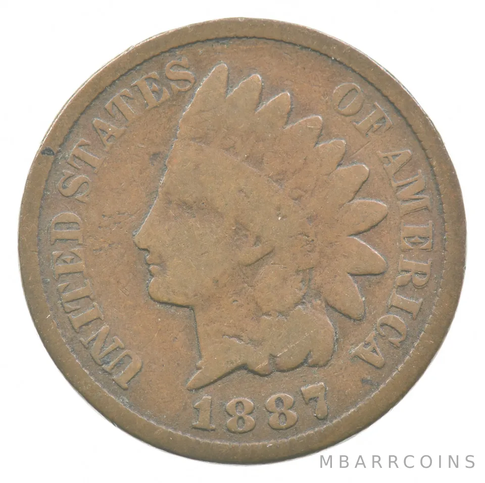 1887 Indian Head Cent DDO FS-401 a3176