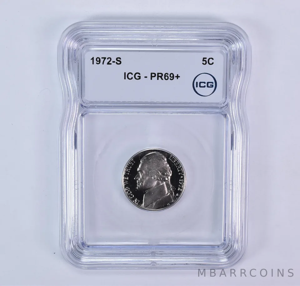 1972-S Jefferson Nickel PR69+ ICG