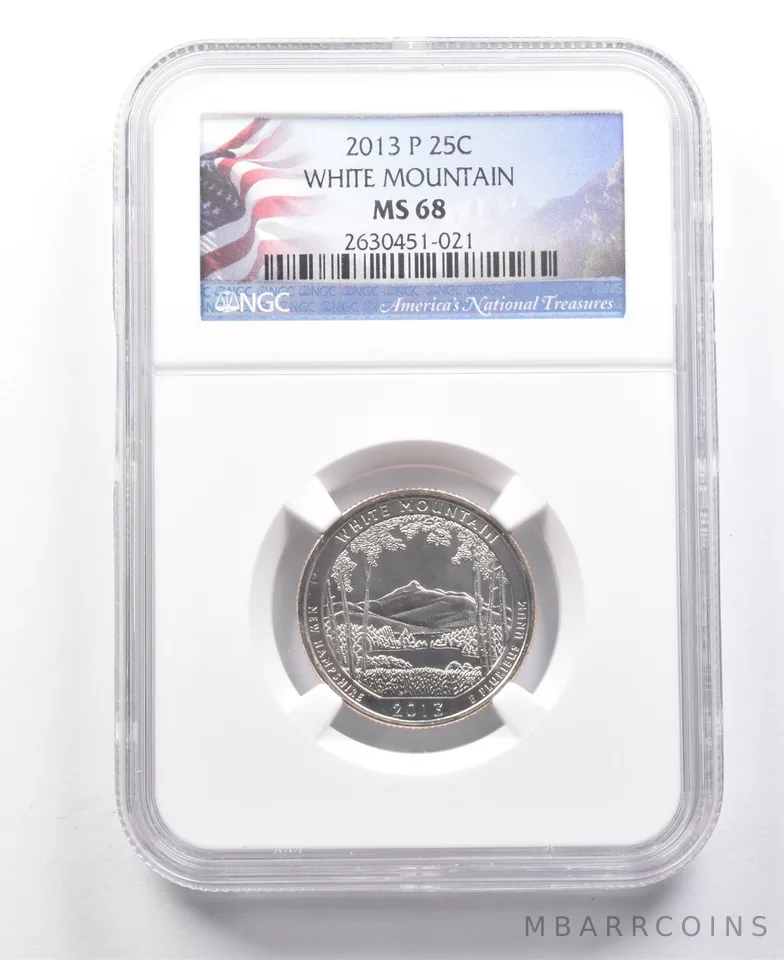 2013-P Washington Quarter White Mountain MS68 NGC *7699