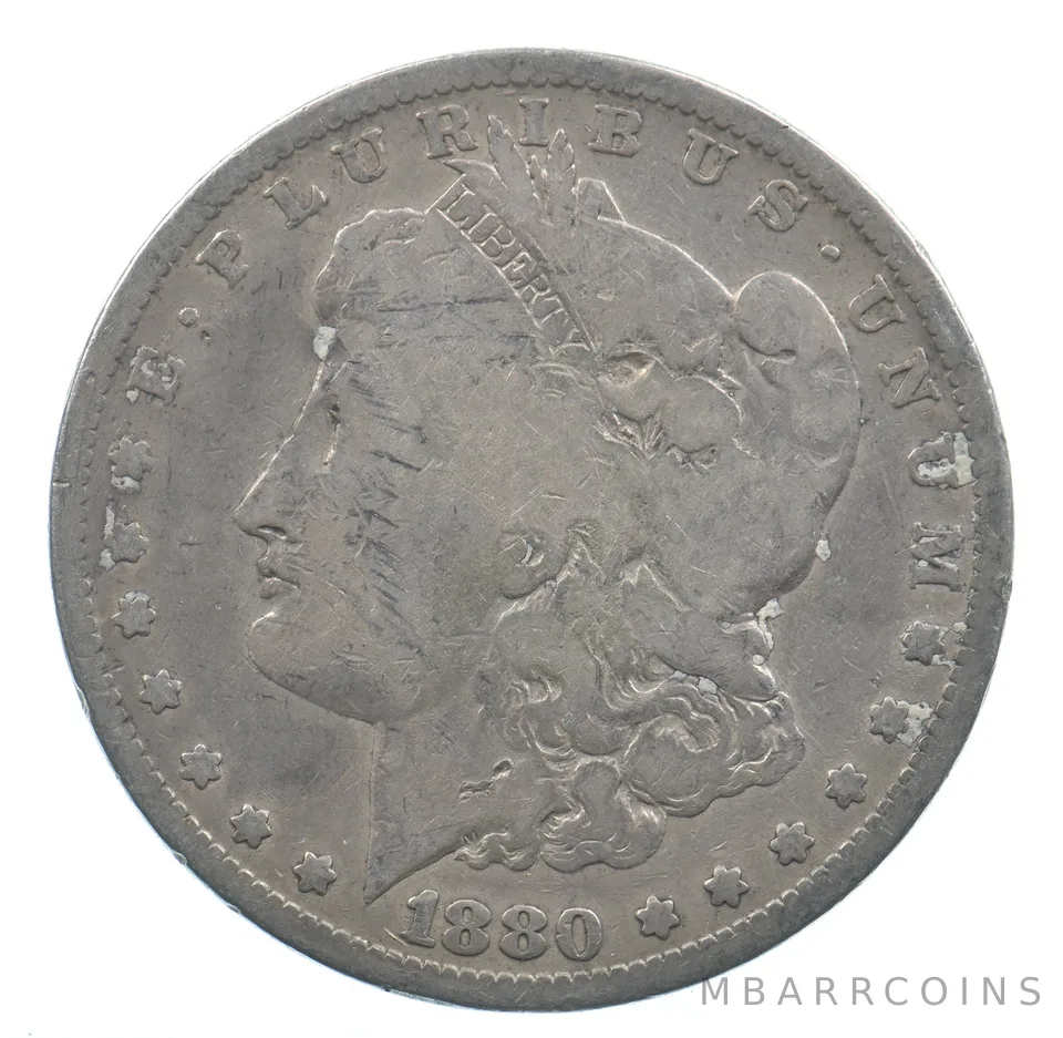 Early - 1880 Morgan Silver Dollar - 90% US Coin *012