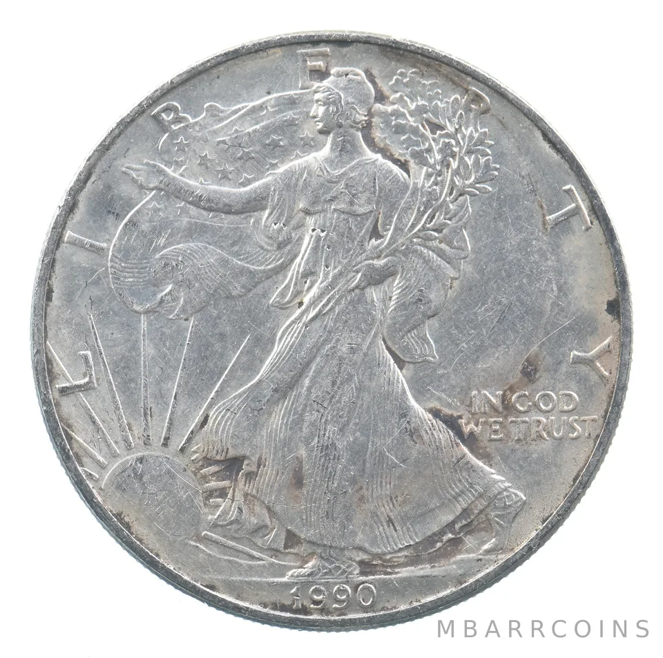 Better Date 1990 American Silver Eagle 1 Troy Oz .999 Fine Silver *661