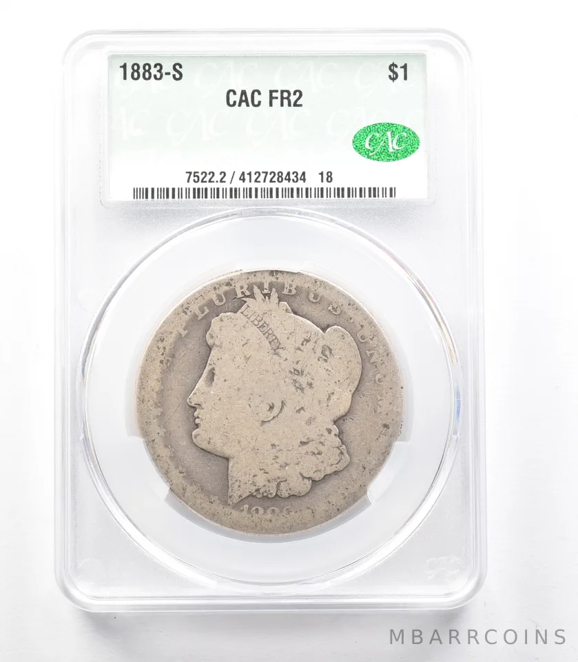 1883-S Morgan Silver Dollar FR2 CAC Lowball a3333