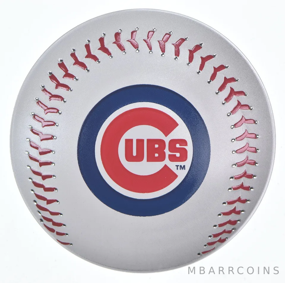 2025 Niue 2 Dollars MLB Cubs Colorized 1 Oz Silver