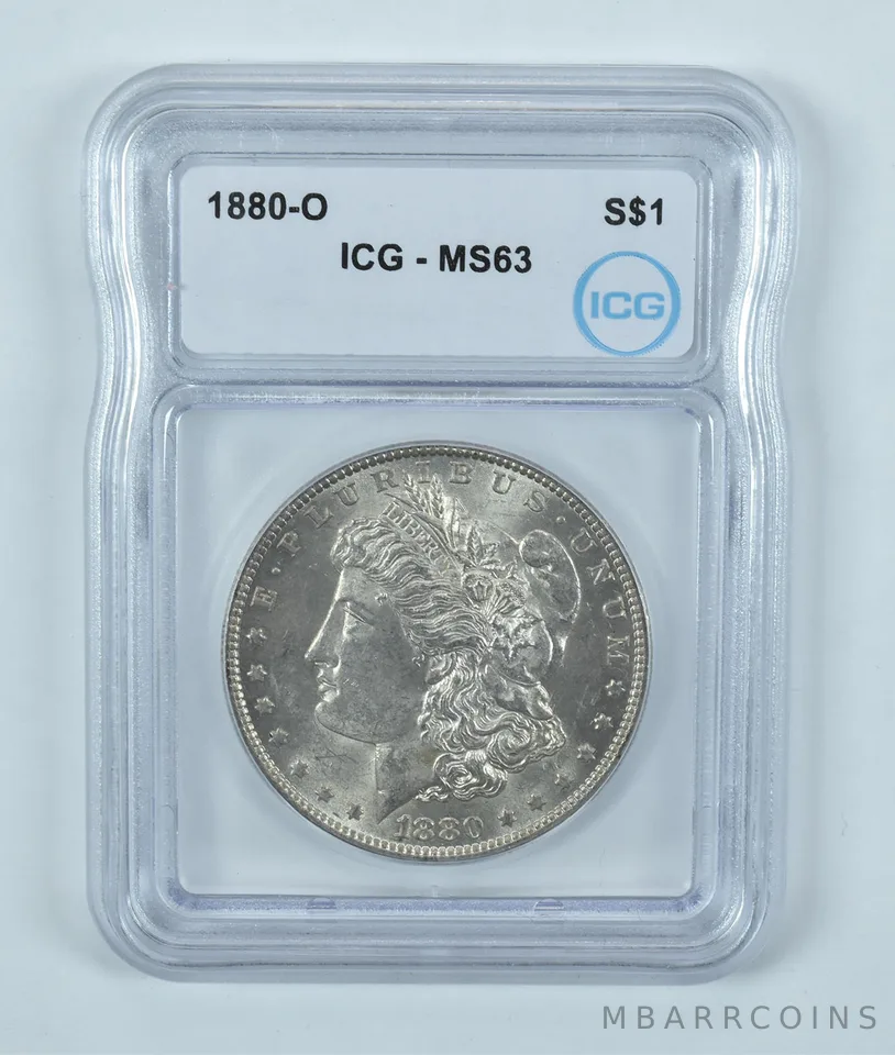 1880-O Morgan Silver Dollar MS63 ICG