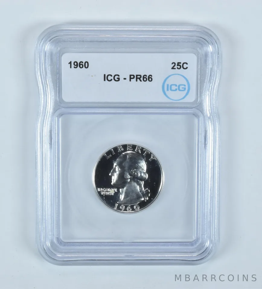 1960 Washington Quarter PR66 ICG