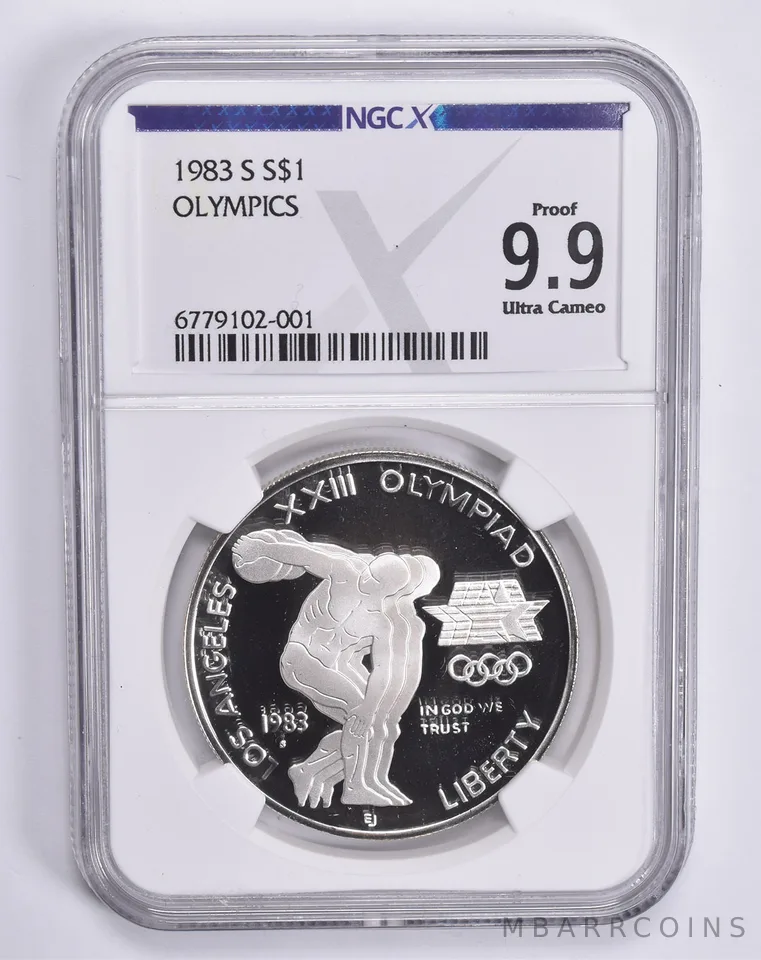 1983-S Olympics Commemorative Dollar Proof 9.9 UCAM NGC X NGCX