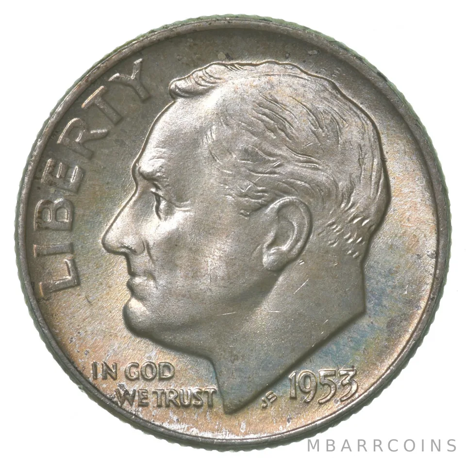 1953-D Roosevelt Dime Gem BU *6291