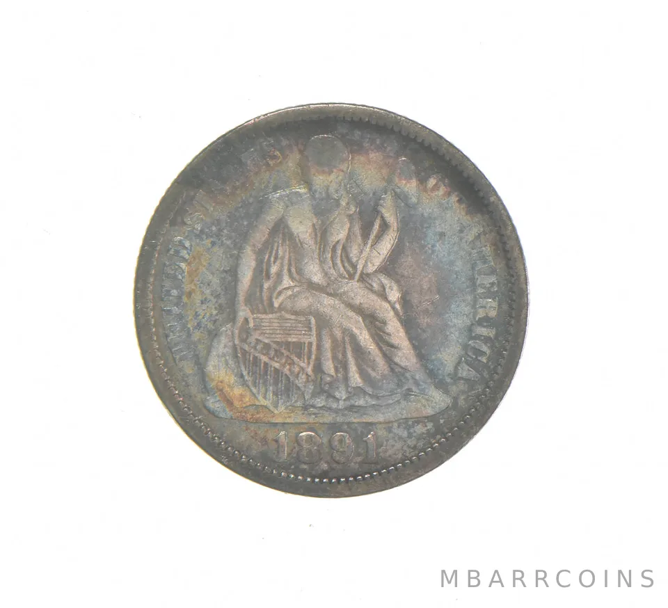 1891 Seated Liberty Dime a2406