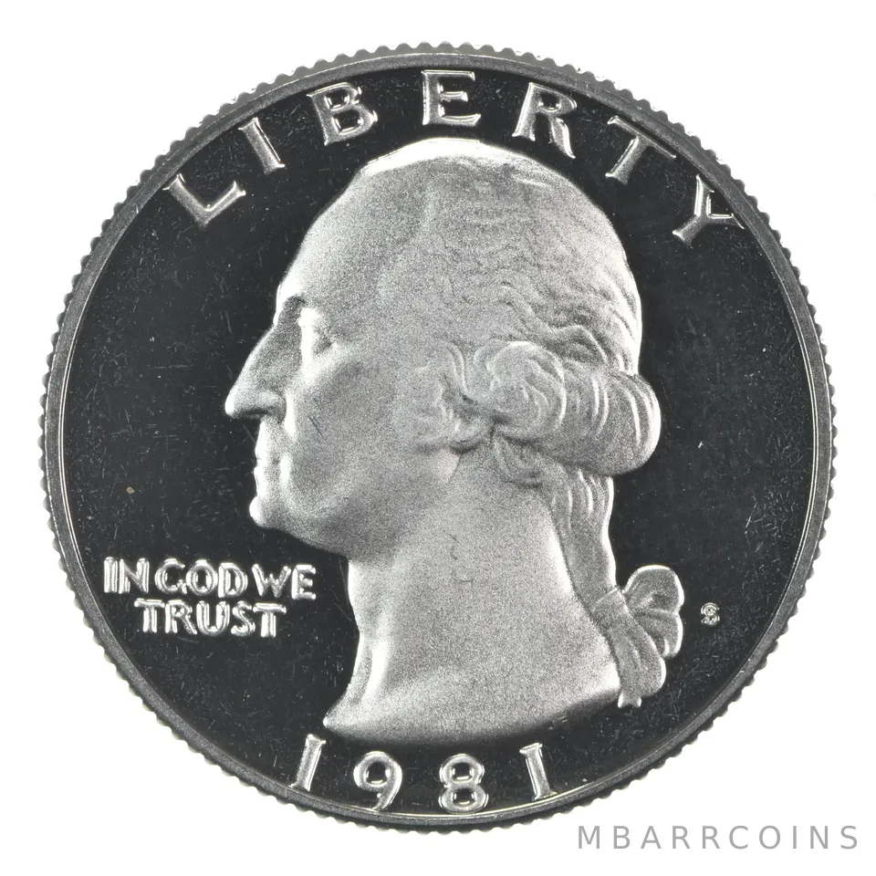 1981-S Washington Quarter Type 1 CLAD Proof
