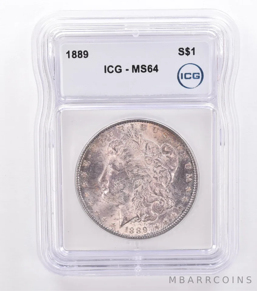 1889 Morgan Silver Dollar MS64 ICG Beautiful Tone *8707