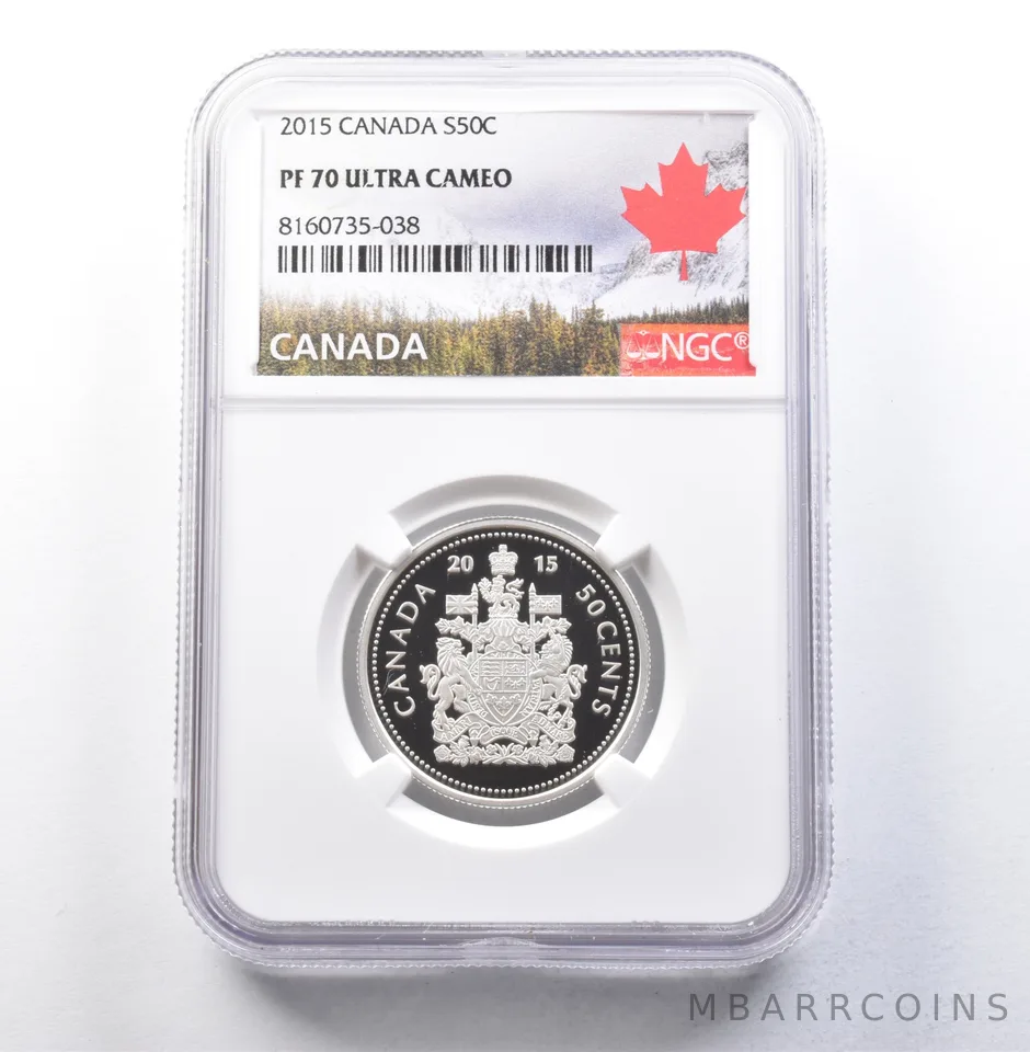 2015 Canada 50 Cents Silver PF70 UCAM NGC *5895