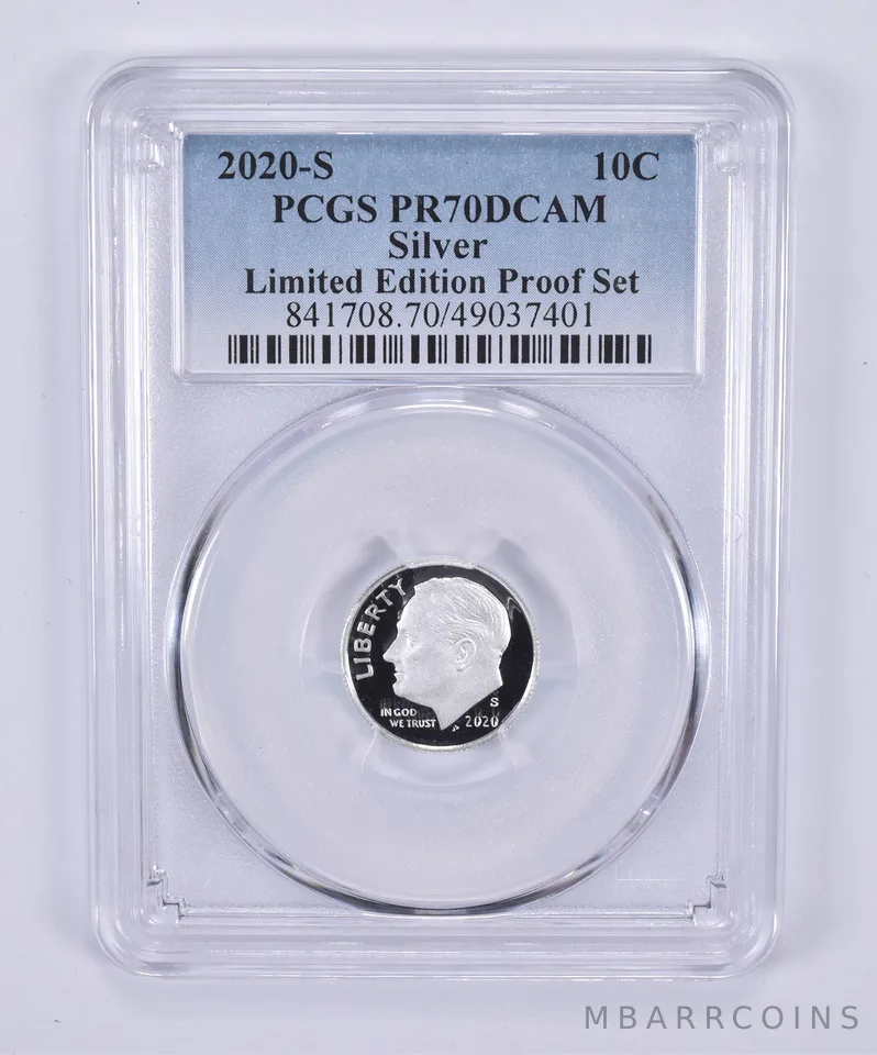 2020-S Roosevelt Dime Silver Limited Edition Set PR70 DCAM PCGS Blue Label
