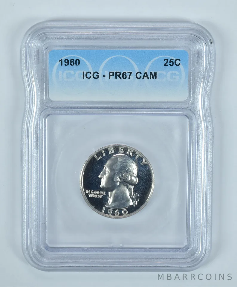 1960 Washington Quarter PR67 CAM ICG