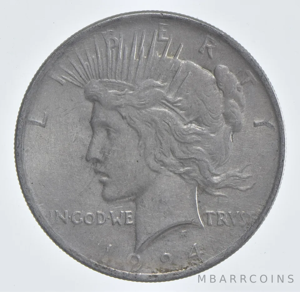 Better - 1924 Peace Silver Dollar - 90% US Coin *624