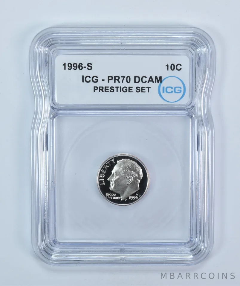 1996-S Roosevelt Dime Prestige Set PR70 DCAM ICG