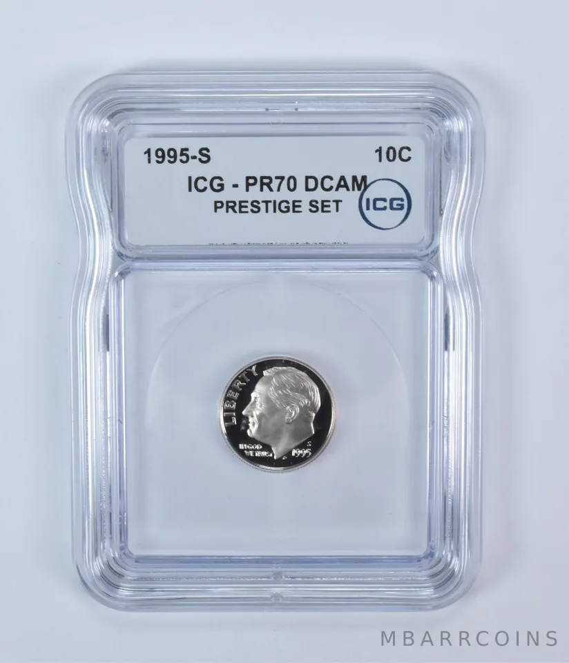 1995-S Roosevelt Dime Prestige Set PR70 DCAM ICG