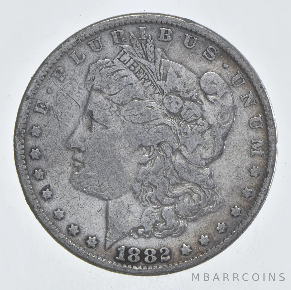 Early - 1882 Morgan Silver Dollar - 90% US Coin *964