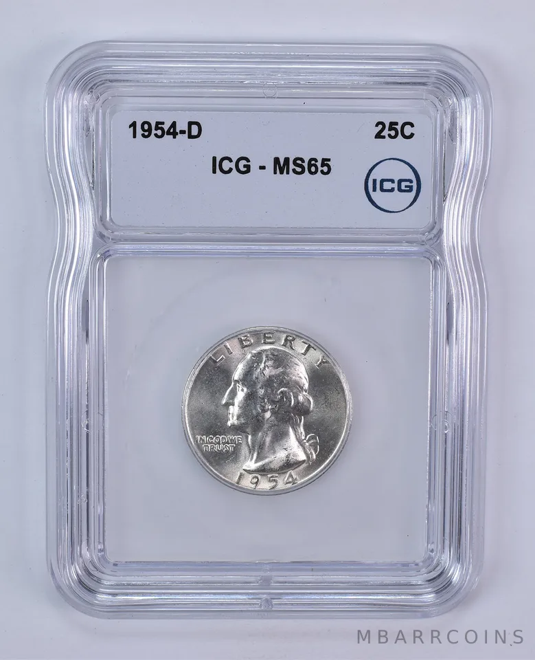 1954-D Washington Quarter MS65 ICG