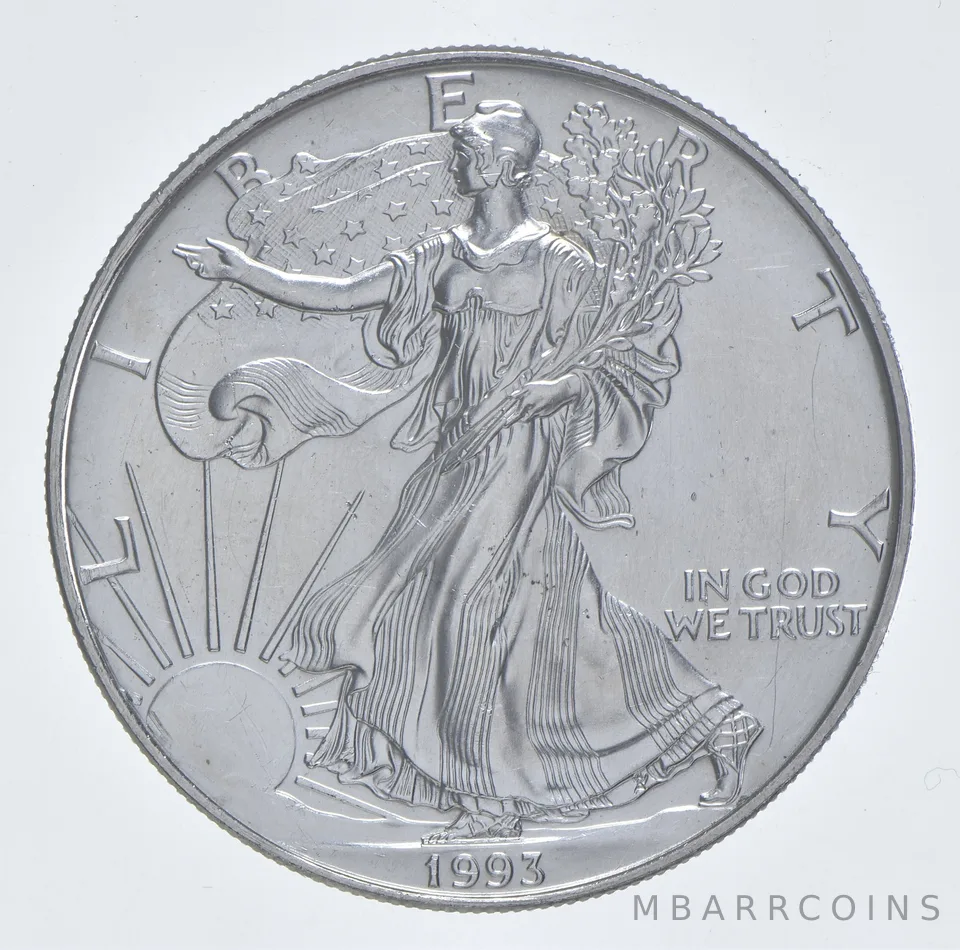 Better Date 1993 American Silver Eagle 1 Troy Oz .999 Fine Silver *021